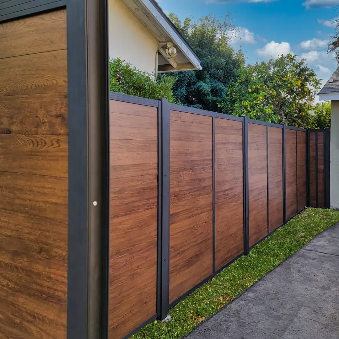 Wood-Like Pedestrian Gate and Fencing, installed by Mulholland Brand