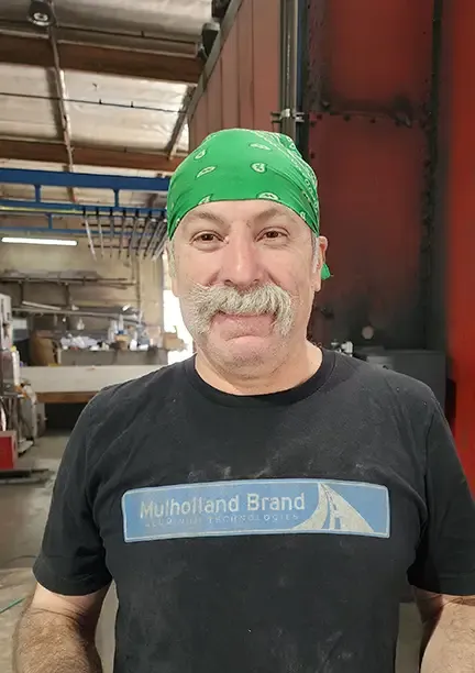 Baltazar R., Powder Coating at Mulholland Brand