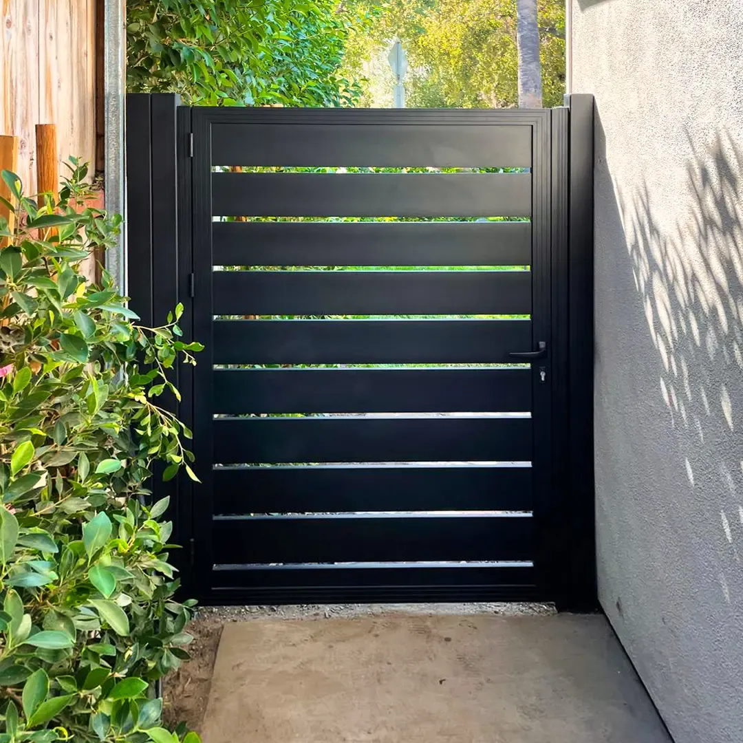 Profile 24 Pedestrian Gate, installed by Mulholland Brand