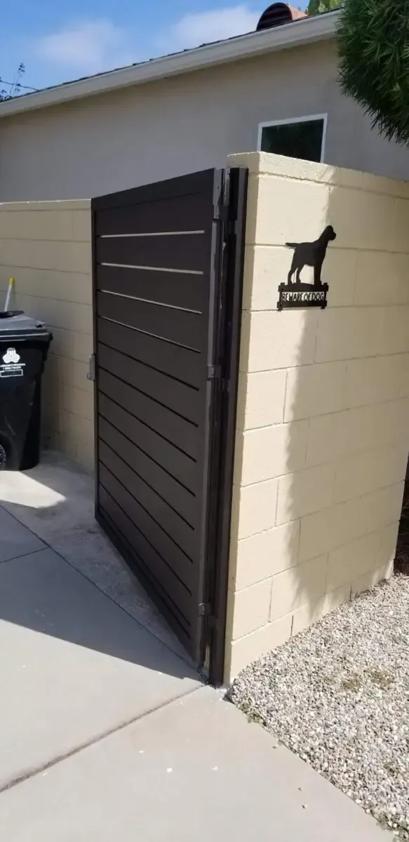 Specialty aluminum entry gate