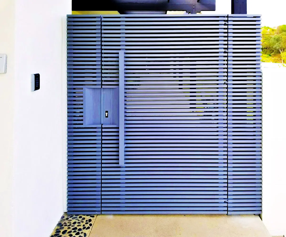 Gray Hi-tech aluminum entry gate
