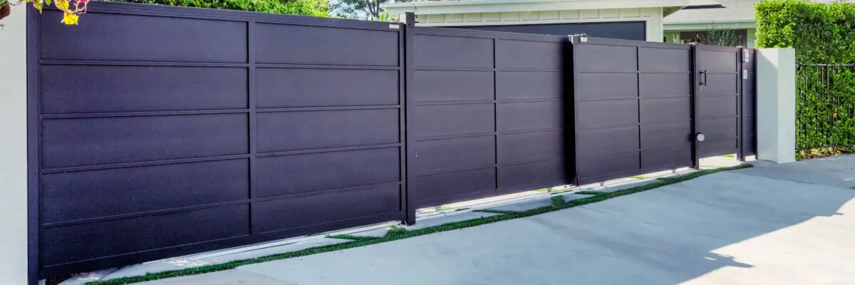 Aluminum Driveway gate, Mulholland brand