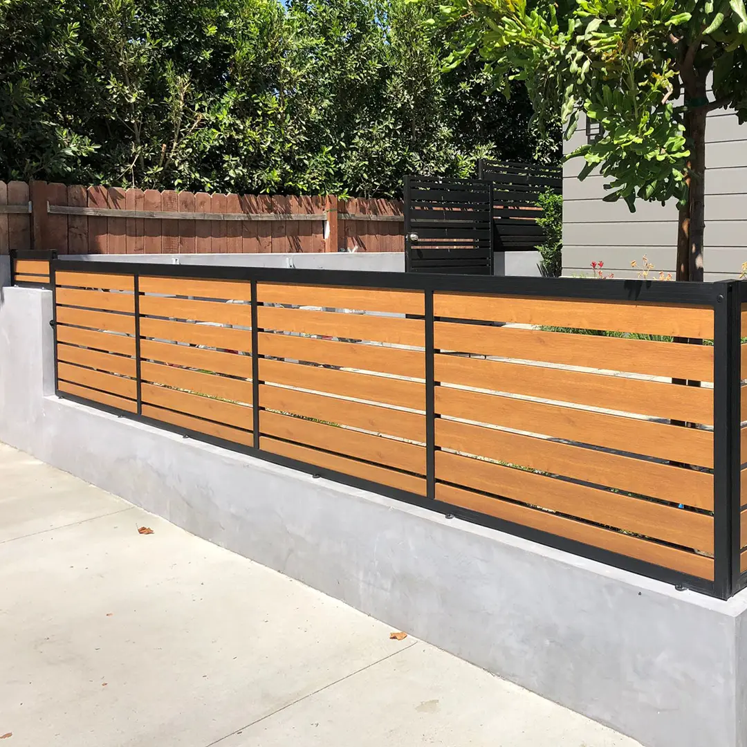 Wood-like Pedestrian Gate, Woodland Hills