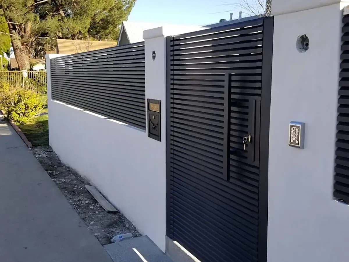 Hi-tech aluminum entry gate