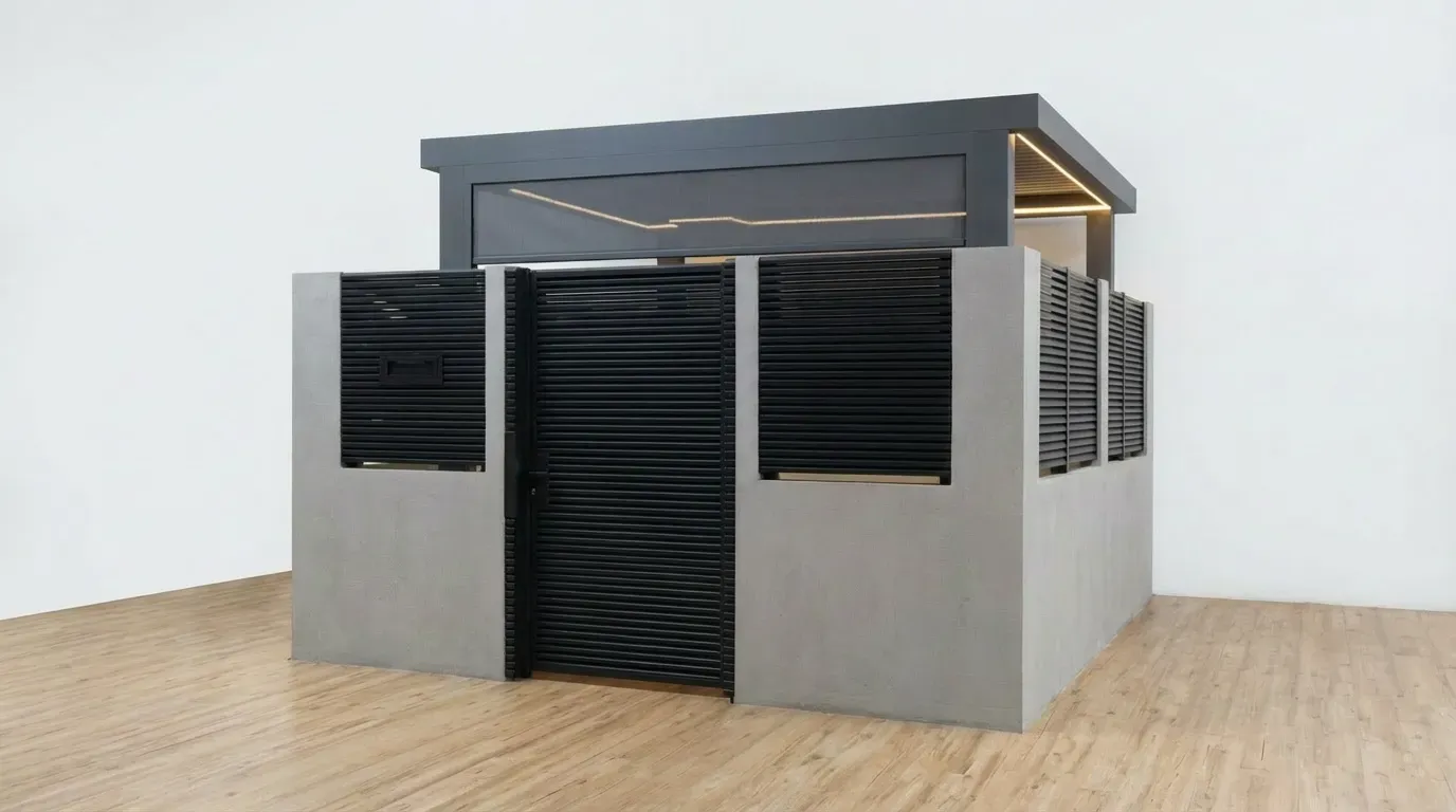 A Hi-Tech series aluminum gate