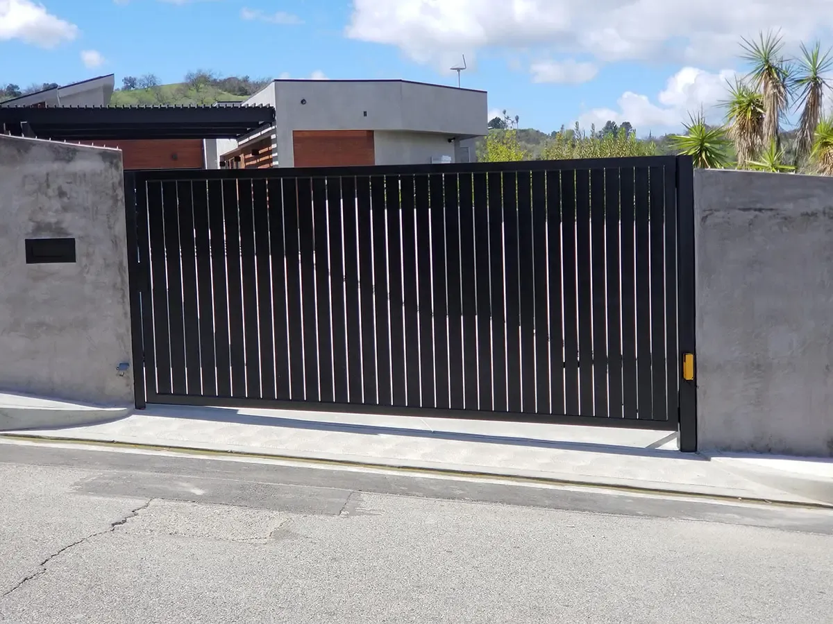 Specialty aluminum driveway gate