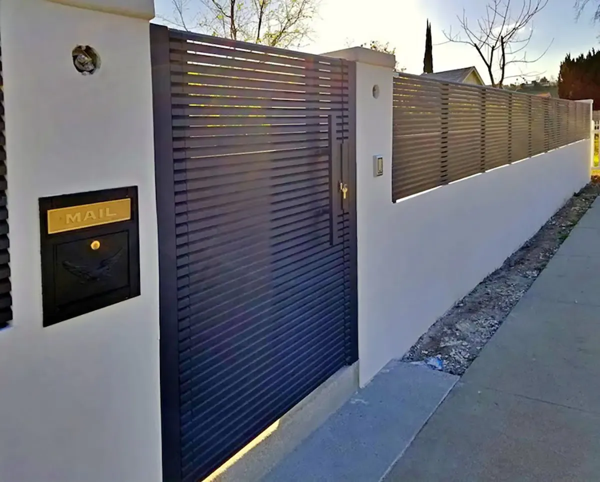 Specialty aluminum entry gate