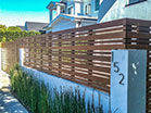 Wood front fence