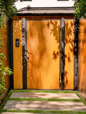 Mulholland Wood-Like Entrance Gate