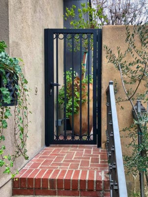 old world charm in modern aluminum gate