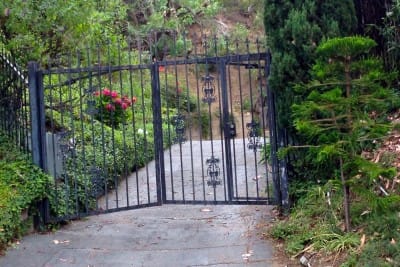 Broken gate