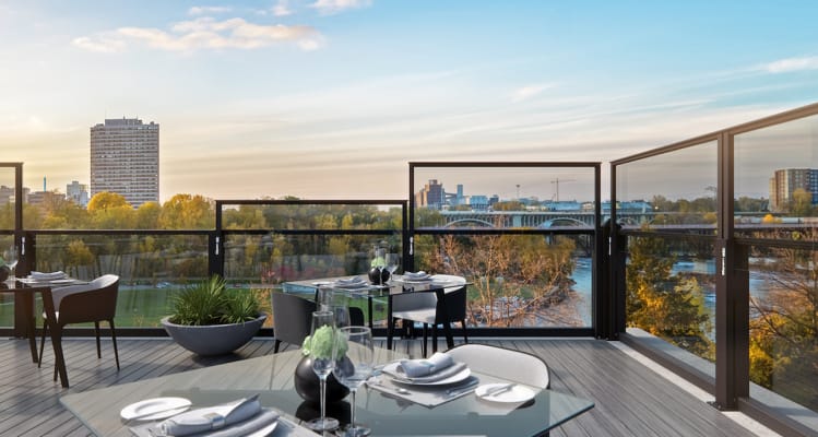 glass railing