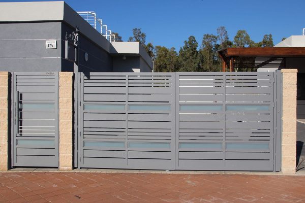 Specialty aluminum driveway and entry gate