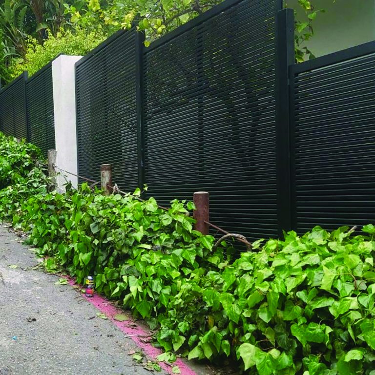 Black aluminum security Fences Around The House