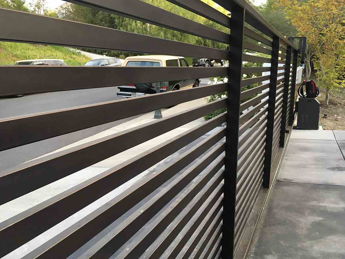 Specialty aluminum driveway gate