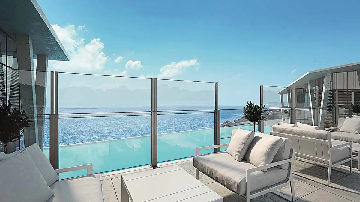 glass railing