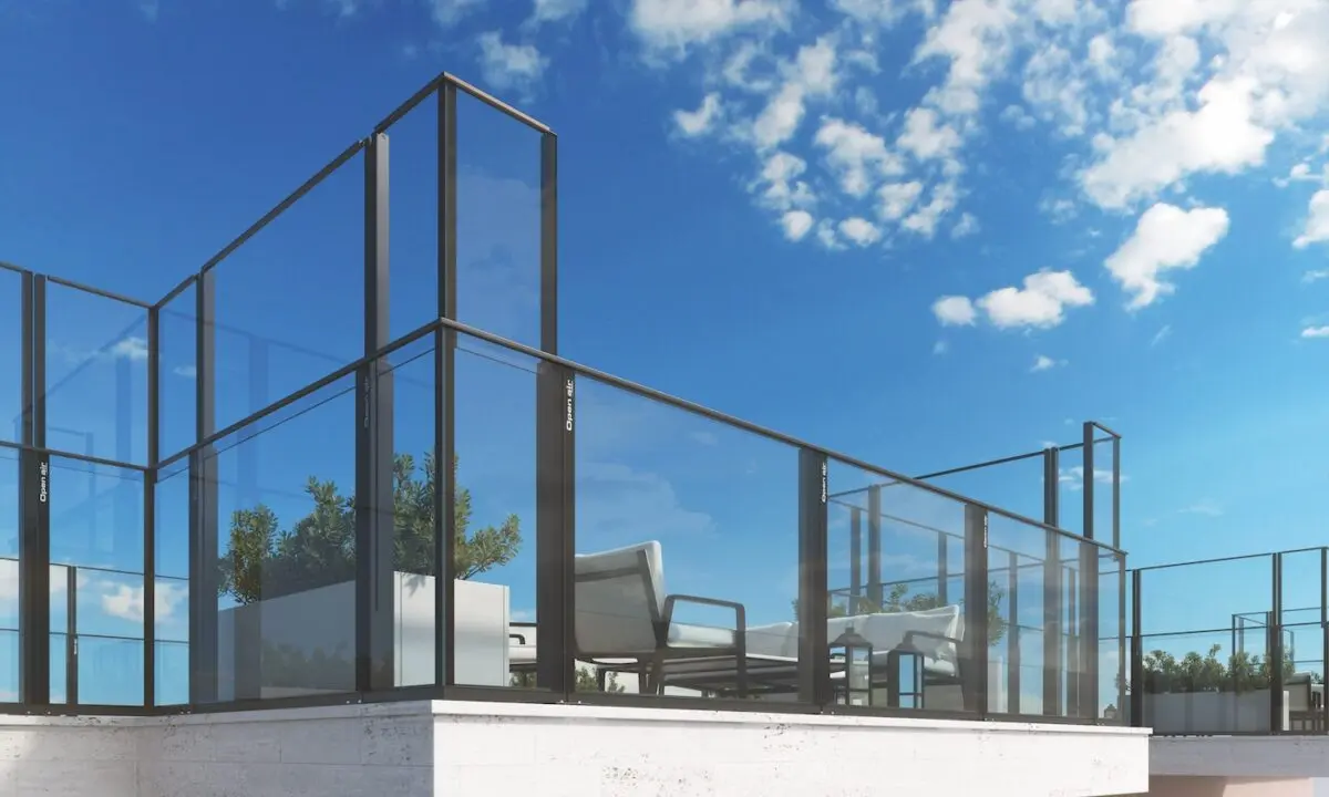 Glass and Aluminum railing