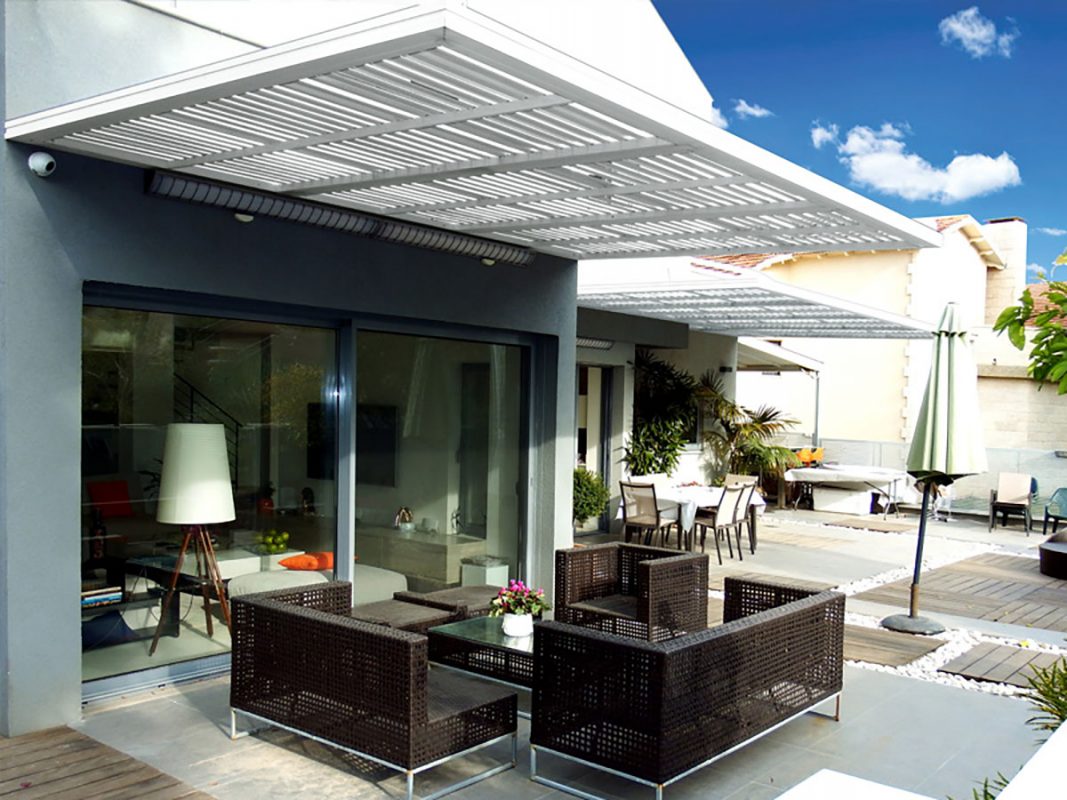 White profile 24 patio pergola