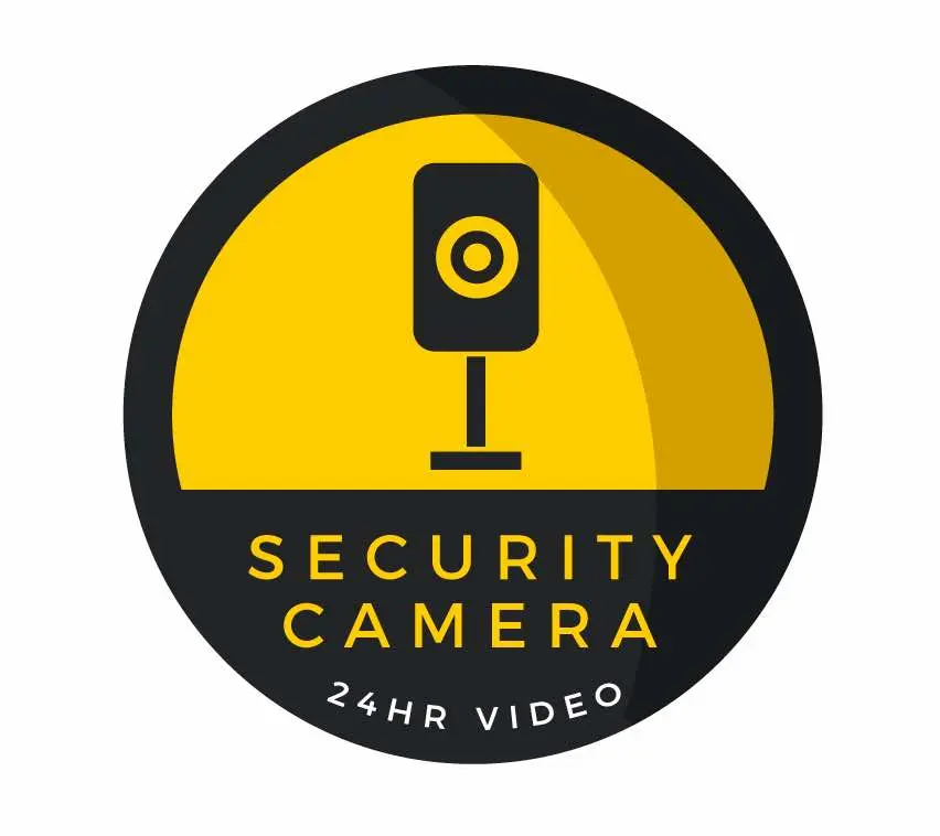 Home Security Camera Sign