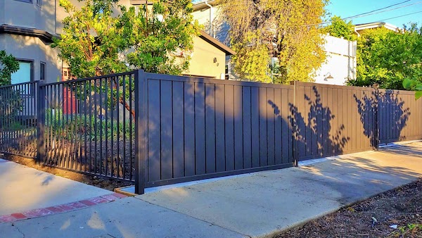 Both the private and the a variation of the Traditional Style of aluminum fence