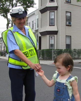 Crossing guard promotes safety