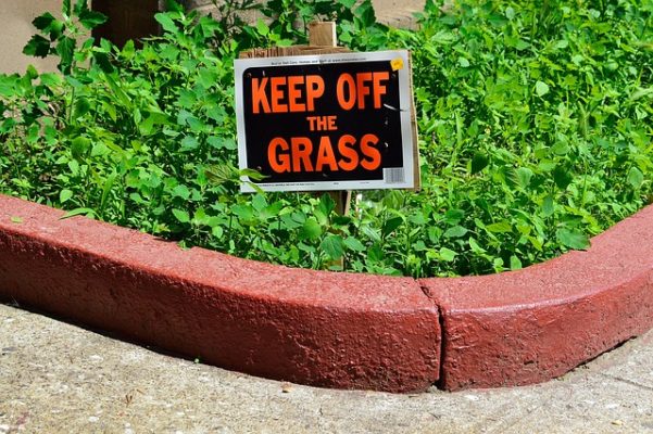 keep off the grass