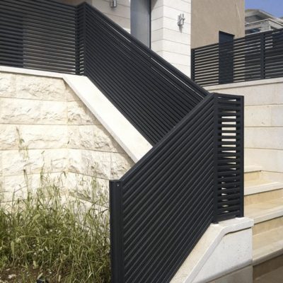 Hi-Tech aluminum outdoor stairway & railing by Mulholland Brand