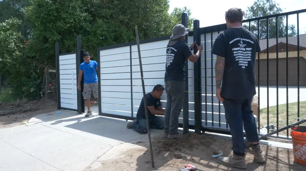 Aluminum Gate Installation by Mulholland Brand