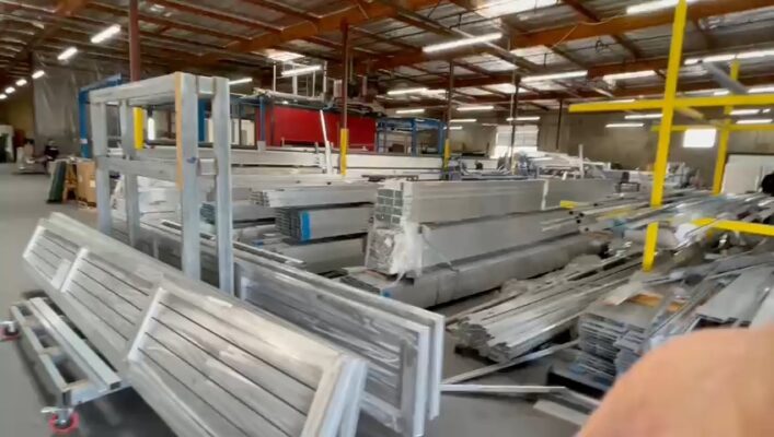 Aluminum Stockpile at Mulholland Factory