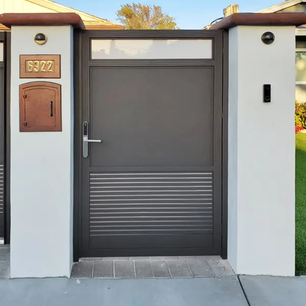 Unique Mixed Solid Pedestrian Gate