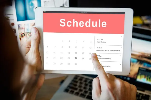 digital schedule