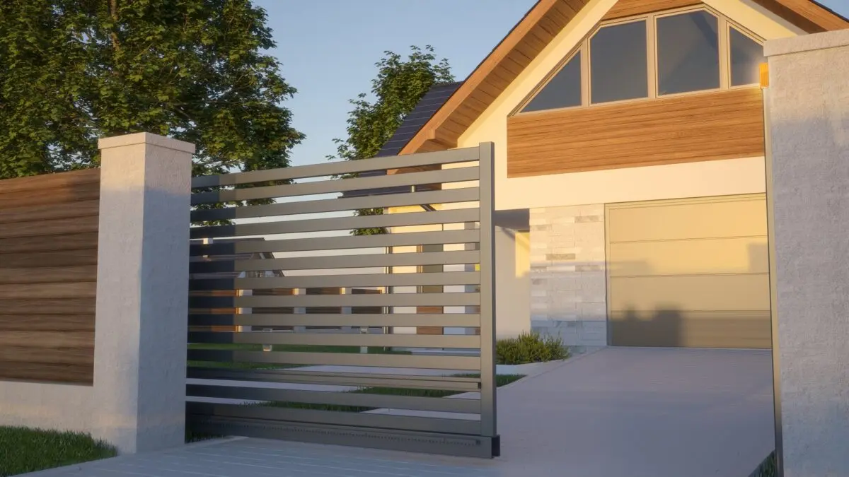 sliding driveway gate installation
