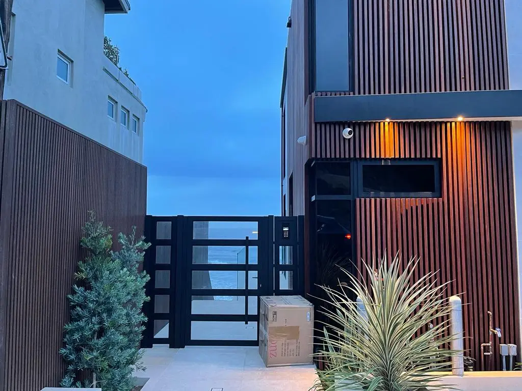 A completed Mulholland Brand aluminum cladding installation