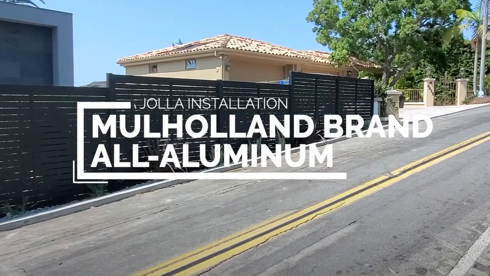 La Jolla Aluminum Gate and Fence | Mulholland Brand Los Angeles 1.818.696.8009