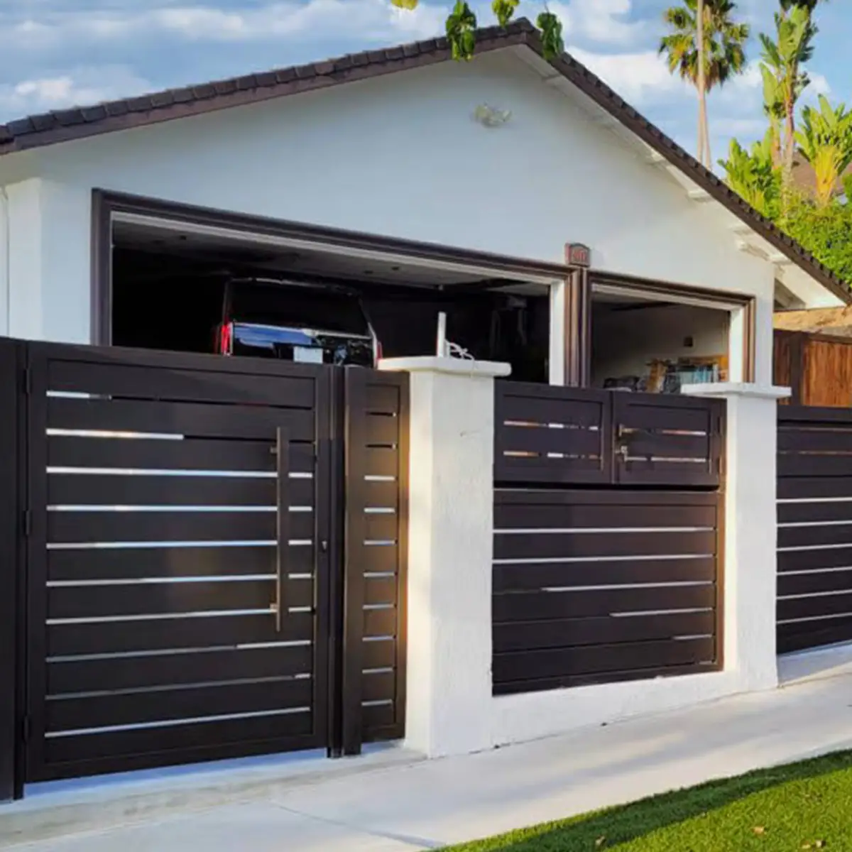 Aluminum gate, aluminum fence, gates and fences, Mulholland brand