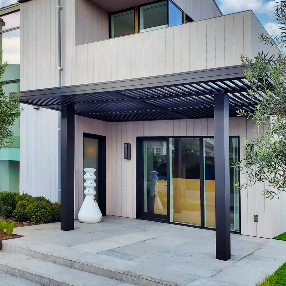 Aluminum Pergola, patio cover, Mulholland brand