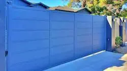 black solid privacy gate